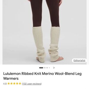 Lululemon Merino Wool Knit Leg Warmers